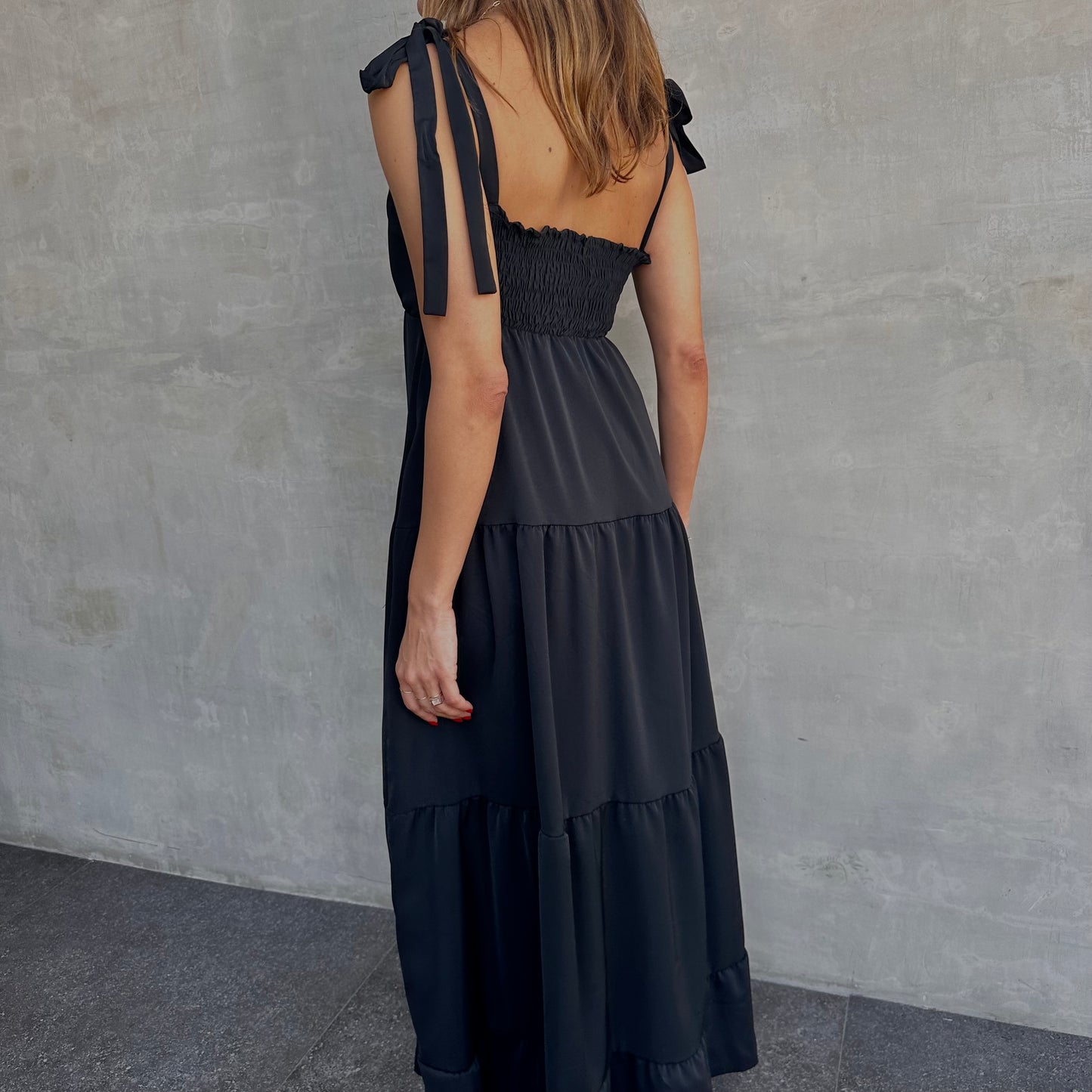 Midnight Whisper Maxi Dress ✨🤍