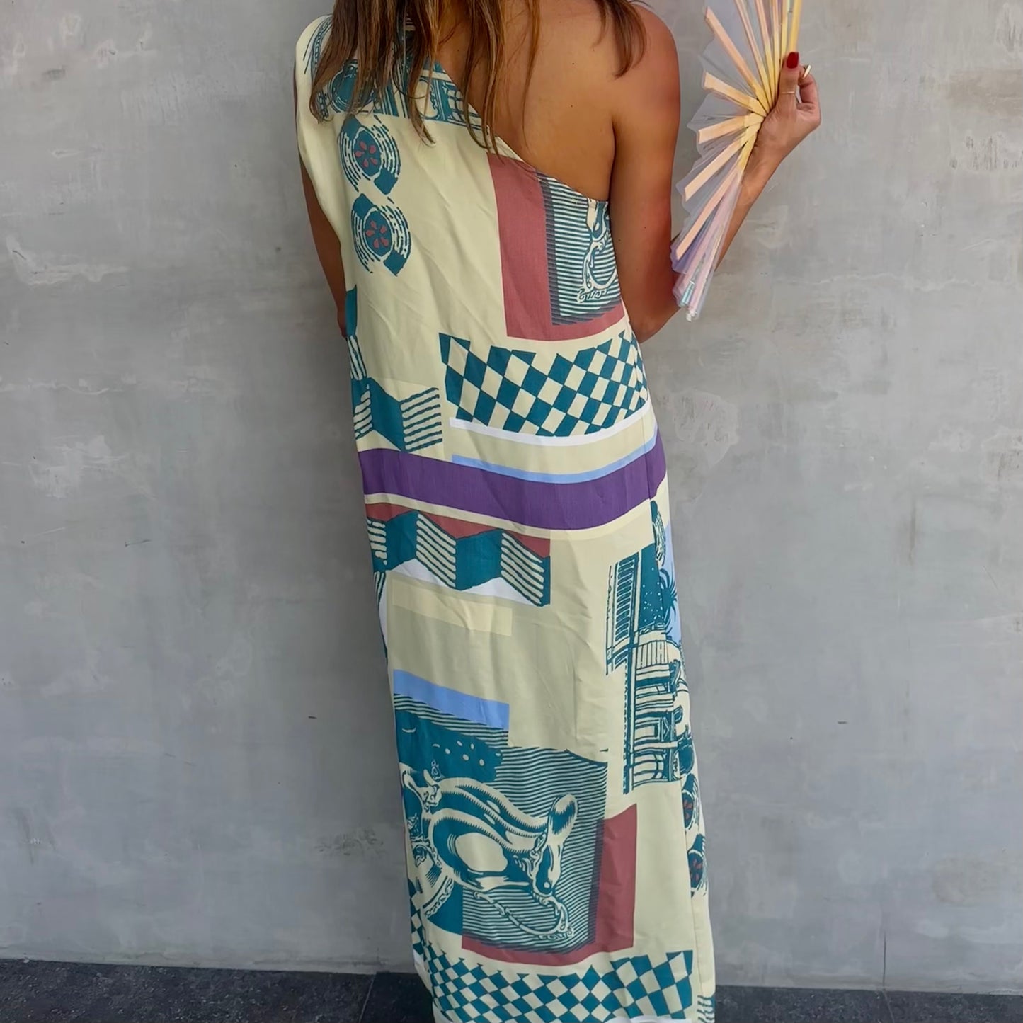 Abstract Cocktail and Party Dress 🤍
