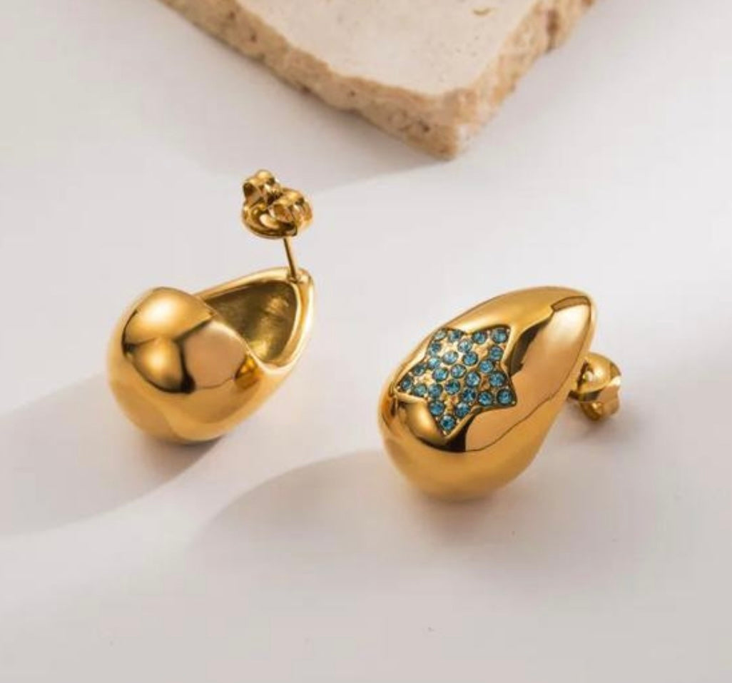 Luxury Waterdrop Star Earrings