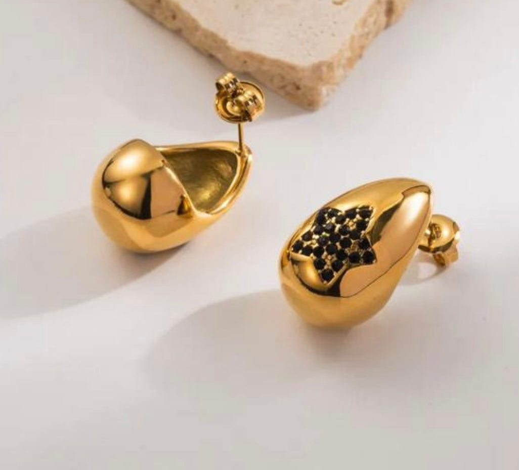 Luxury Waterdrop Star Earrings