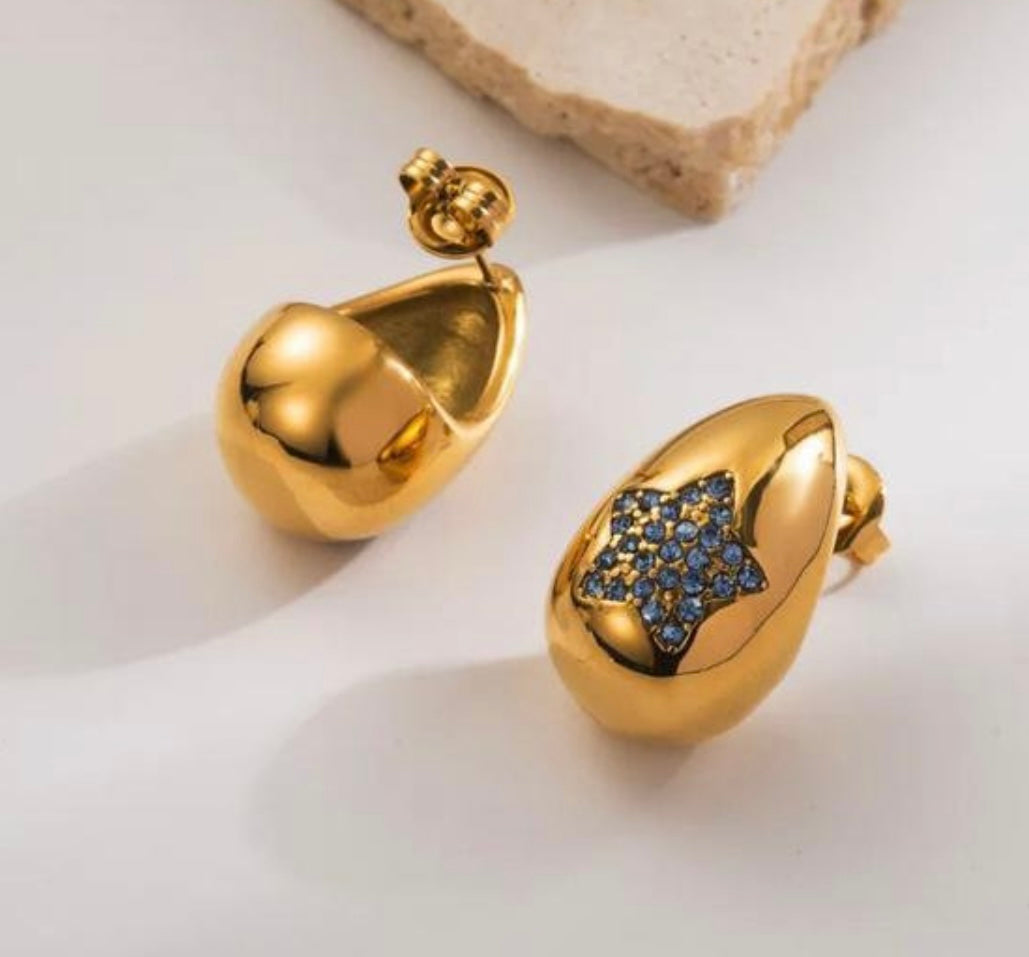 Luxury Waterdrop Star Earrings