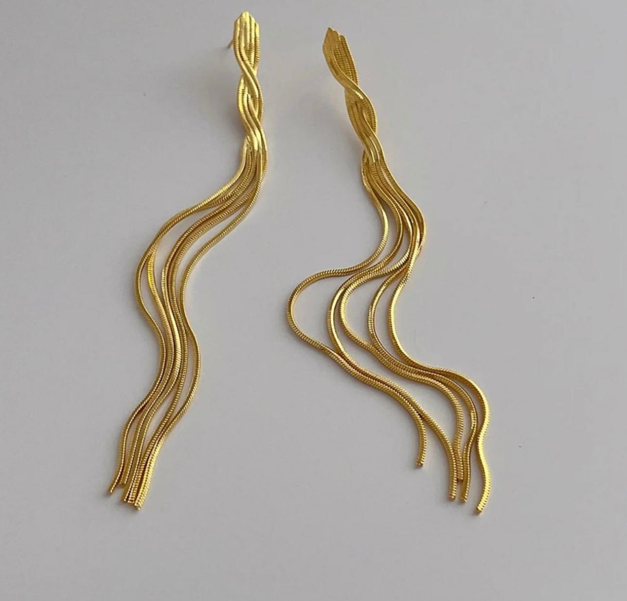 Gold Long Stunning Earrings