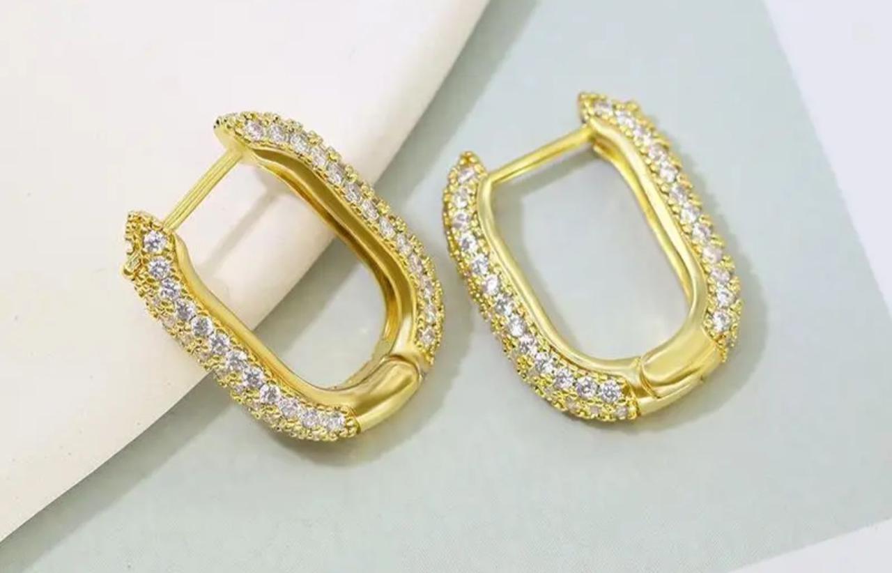 Simple Elegant Zircon Earrings