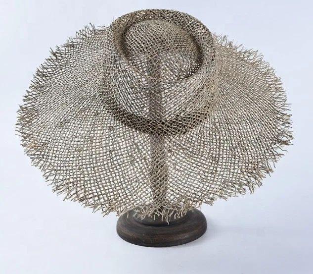 Classy Seagrass Pearl Sun Hat