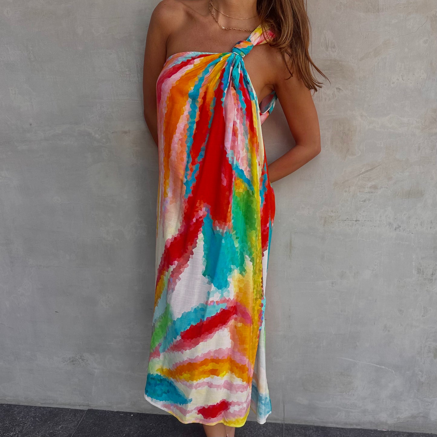 Swash Cocktail And  Party Midi Dress ❤️✨🎨