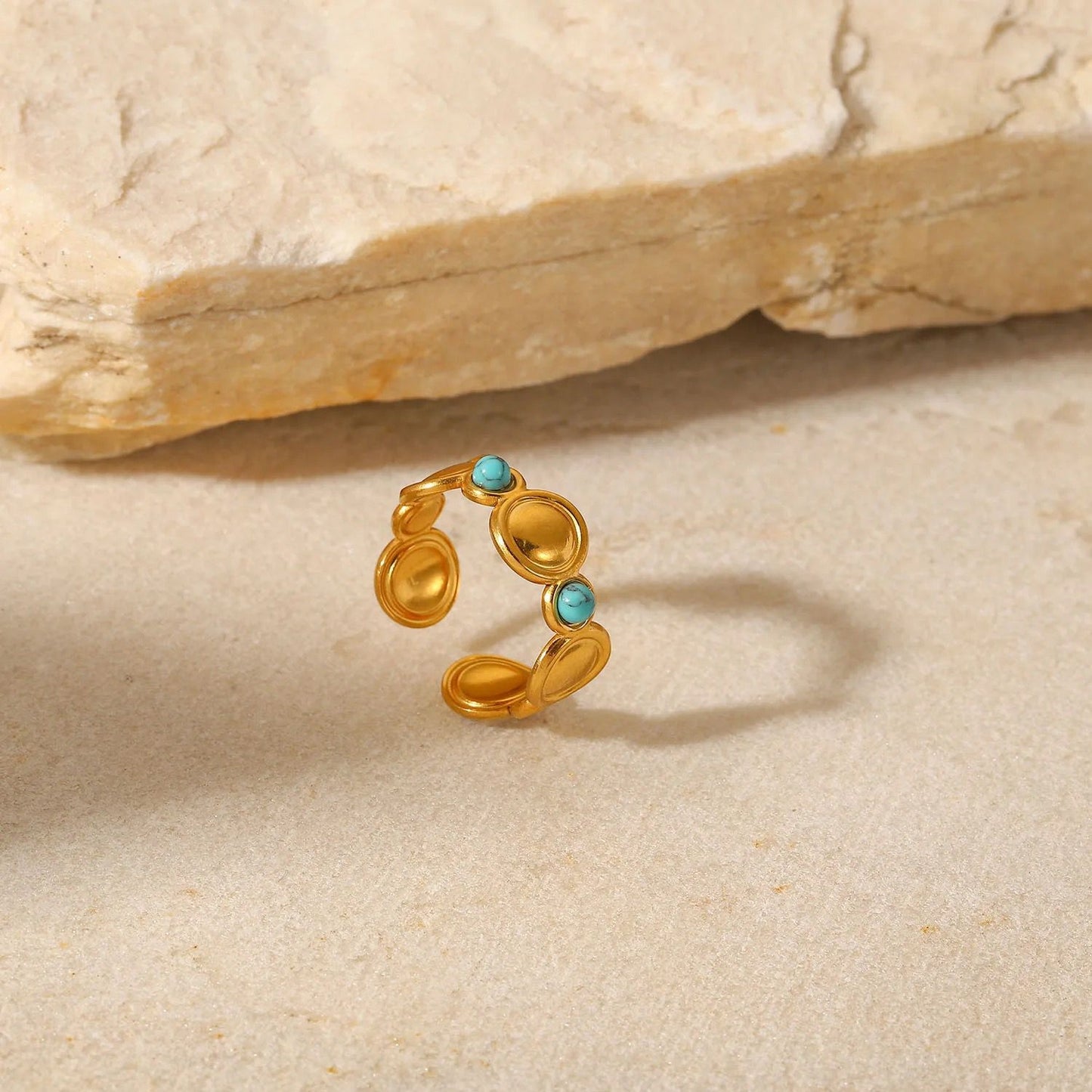 Light Bohemian Turquoise Ring