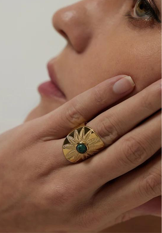 Vintage African stone Ring