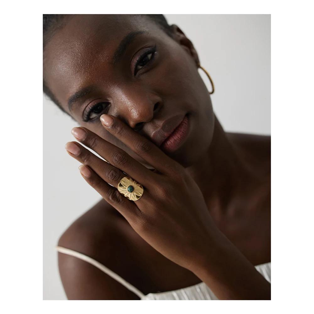 Vintage African stone Ring
