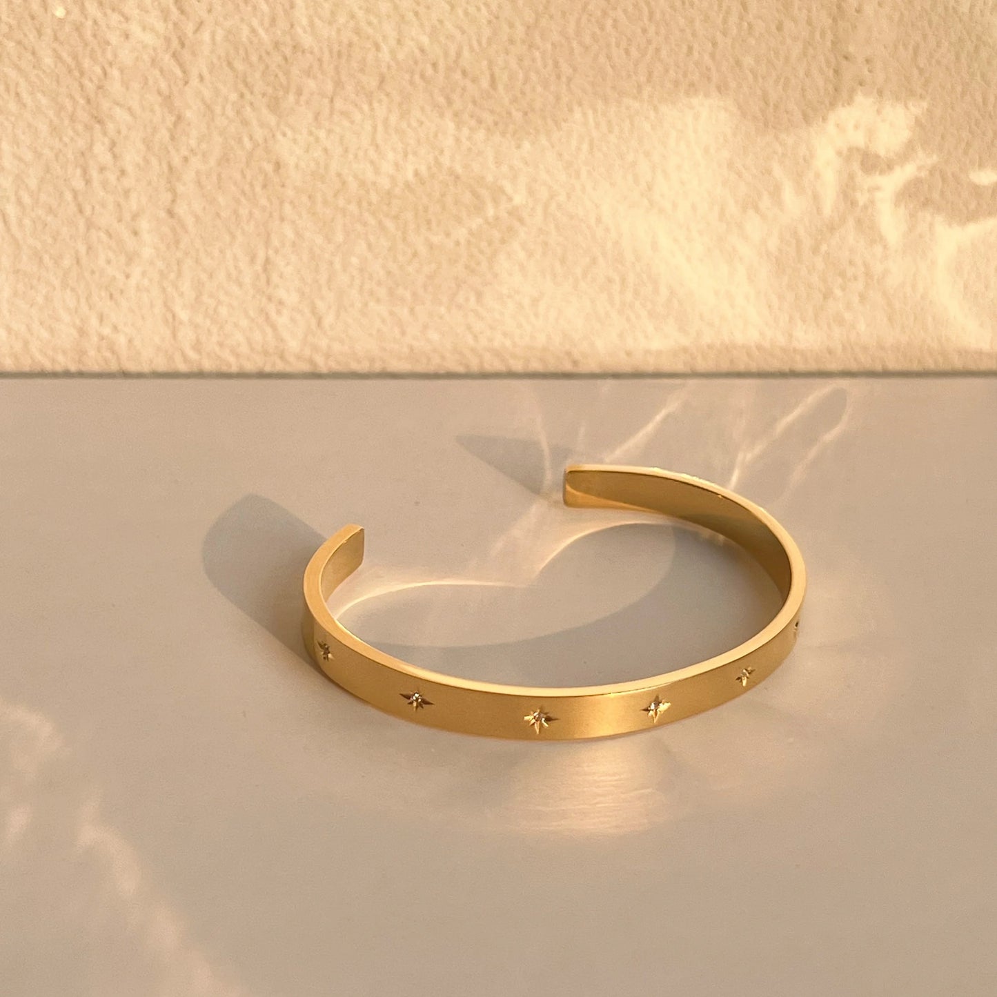 Classy Golden Stars Cuff Bracelet