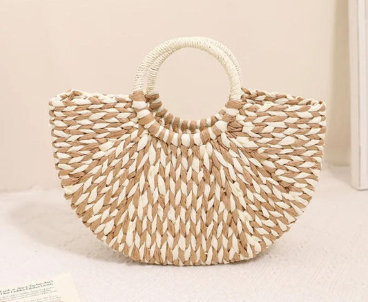 Half Round Grass Holiday Bag