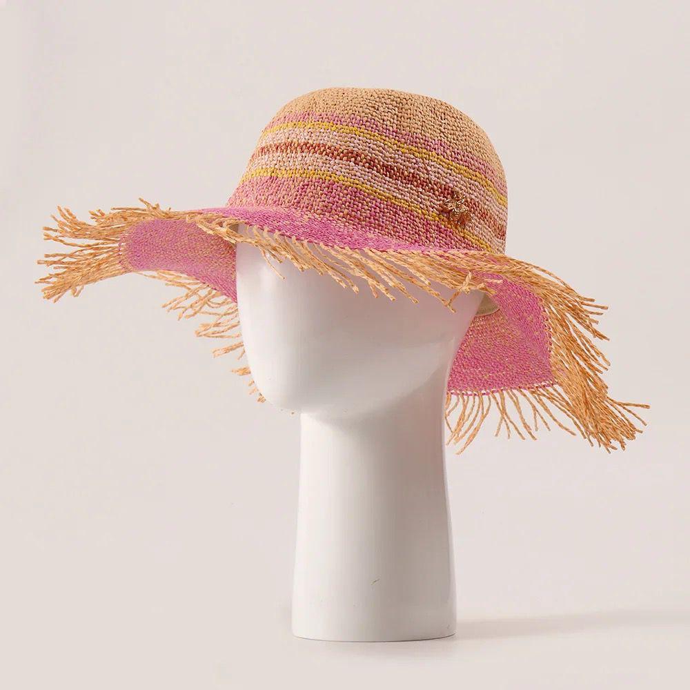 Sunshade Large Brim Pink Hat