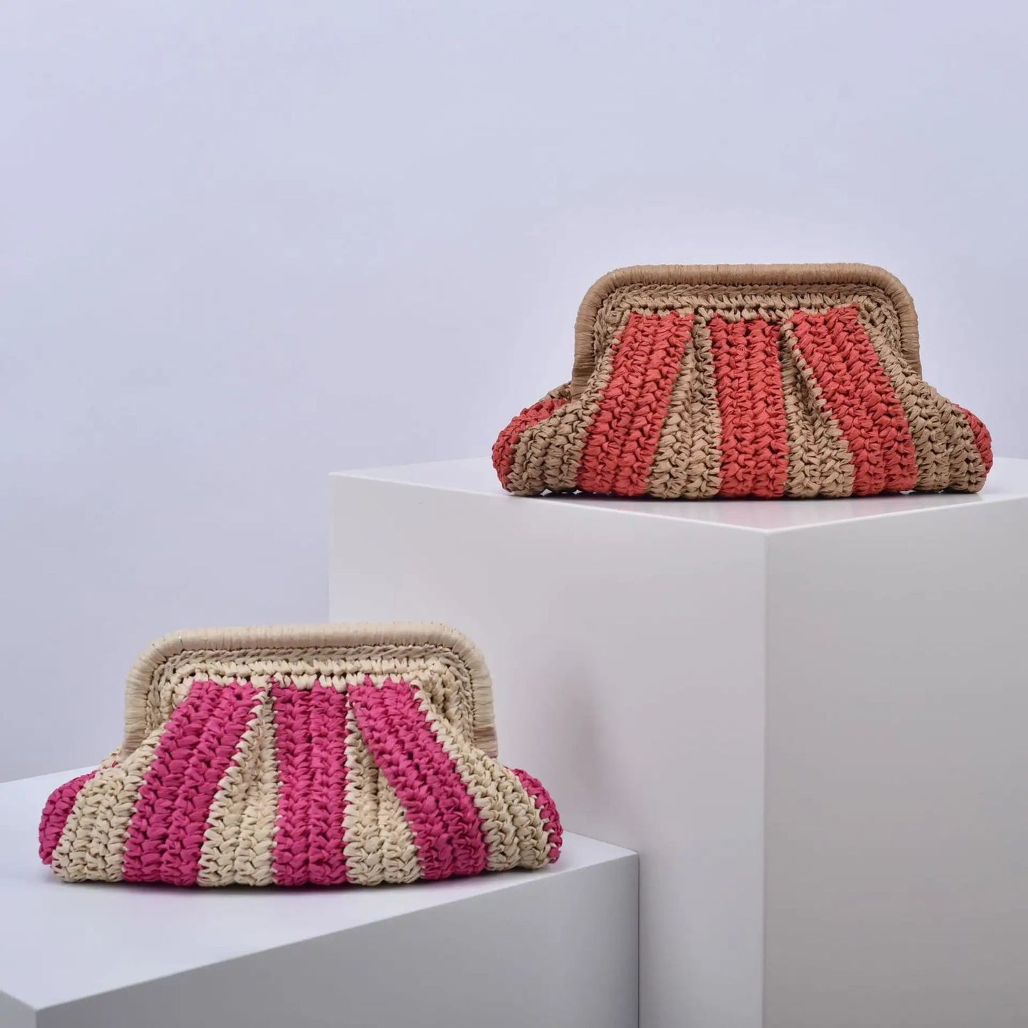 Straw Shell Paper Purse